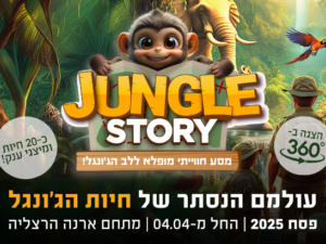 JUNGLE STORY – מסע חווייתי מופלא ללב הג'ונגל!